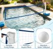 2-in-1 Pool Game Set with Basketball Hoop And Volleyball Net Inflatable Water Toys with Weighted Base