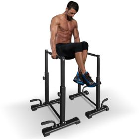 Dip Bar Station Set, 6 Level Adjustable Pull Up Bars, 1200lbs Heavy Duty Parallel Bars, Dip Station for Full Body Workout Fitness