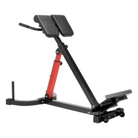 Roman Chair Hyperextension Bench, 350 lbs Adjustable Extension Machine, Multi-Function Exercise Equipment for Glute, Hamstring, Lower Back