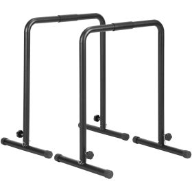 Dip Bars, 440 lbs Capacity, Heavy Duty Dip Stand Station with Adjustable Height, Fitness Workout Dip Bar Station Stabilizer Parallette Push Up St