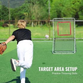 Baseball And Softball Rebounder Net, 3.5 x 6 ft PitchBack Baseball Pitching Nest, Softball Pitchback Net, Fielding Trainer