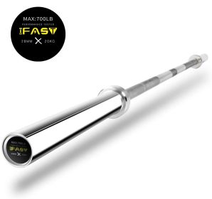 Barbell Bar for 2" Olympic Plates, PLATES NOT INCLUDED Home Gym Weightlifting Bar 7FT Solid Chrome Weight Bar Fitness Training Curl Barbell
