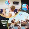 4 Sport Balls Set Official Size Athletic Balls Include Soccer, Football, Basketball, Volleyball