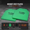Weight Vest Plates, 19.75 LB Pairs, Premium Steel Weighted plates, Contoured Ergonomic Fit – WODs, Additional Weight for Weight Vests