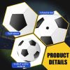 4 Sport Balls Set Official Size Athletic Balls Include Soccer, Football, Basketball, Volleyball