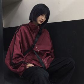 Unisex Casual Sports Sun Protection Clothing (Option: Burgundy-M)
