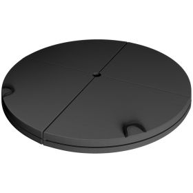 Foldable Crash Mat, Pole Padding with Carrying Handles and EPE Foam 3.5" T for Dance Training and Exercise, Black (Option: Black-770x770x380 mm)