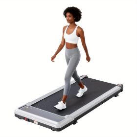 Walking Pad Treadmill - Compact & Portable Walking Pad, Quiet Operation, Adjustable Speed Settings Remote Silver (Option: Silver)