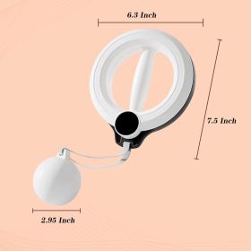Shoulder Reliever Ball Swing for Women, 360° Hand-Crank Chest Workout Equipment, Forearm Exerciser Fitness Equipment for Arm and Wrist (Lens Color: White)
