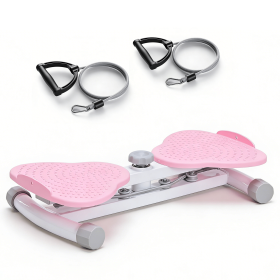 Waist and abdomen rotation machine, abdominal rotation board, noise-free fitness tool, suitable for core muscle training and abdominal fat reduction (Color: Pink)
