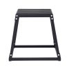 Plyometric Jump Box, 18 Inch Plyo Box, Steel Plyometric Platform and Jumping Agility Box, Anti-Slip Fitness Exercise Step Up Box for Home Gym Training