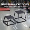 Plyometric Jump Box, 18 Inch Plyo Box, Steel Plyometric Platform and Jumping Agility Box, Anti-Slip Fitness Exercise Step Up Box for Home Gym Training