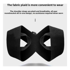 Fitness Heavy Shoulder Straps, Adjustable Fitness Posture Corrector Training Straps, Back Straightener Posture Corrector Unisex Weight Training (Option: XXL)